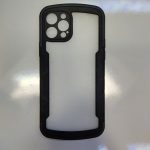 قاب iphone12pro مدل محافظ لنز دار دور رنگی - های کپی - مشکی