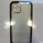 قاب iphone 12 مدل دور رنگی محافظ لنزدار - های کپی - طلایی