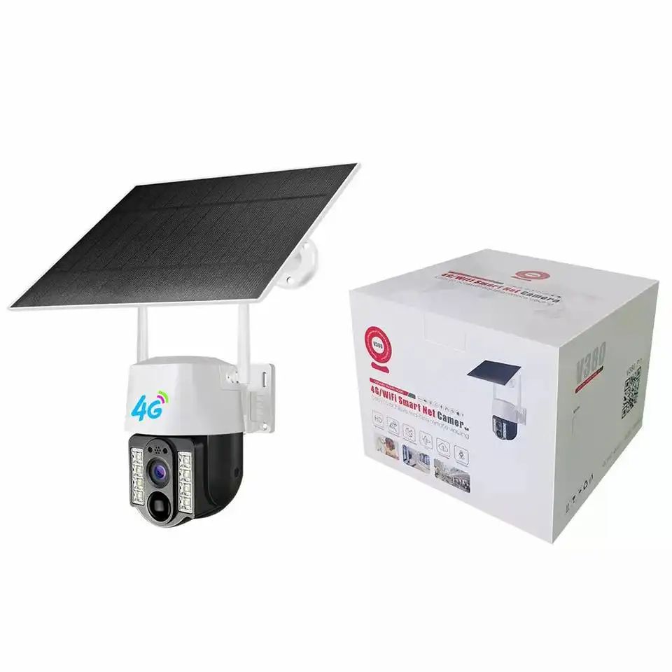 دوربین خورشیدی – v380pro سیمکارتی 4G – سفید