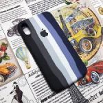قاب سیلیکونی آیفون xs max مدل رنگین کمانی